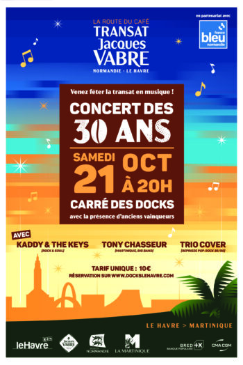 affiche concert des 30 ans de la transat