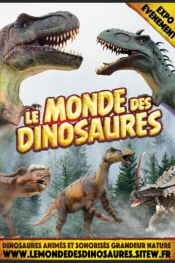 affiche le monde des dinosaures