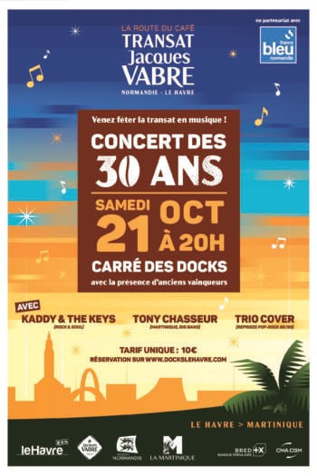 affiche concert des 30 ans de la transat